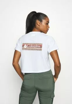 Columbia Prix Raisonnable RIVER 1/2 CROP TEE - T-shirt imprimĂ© vĂȘtements randonnée female